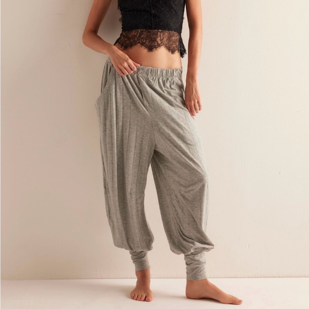 Free People Intimately Everyday Feeling Gray Lounge Pajama Jogger Pants S
